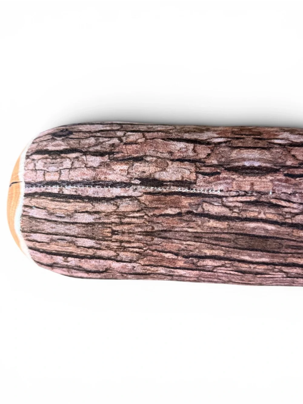 T.A.G. Campfire Log Pillow Rustic Woodland Cabin Decor Plush Cushion